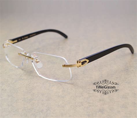 replica cartier rimless glasses|cartier rimless glasses with diamonds.